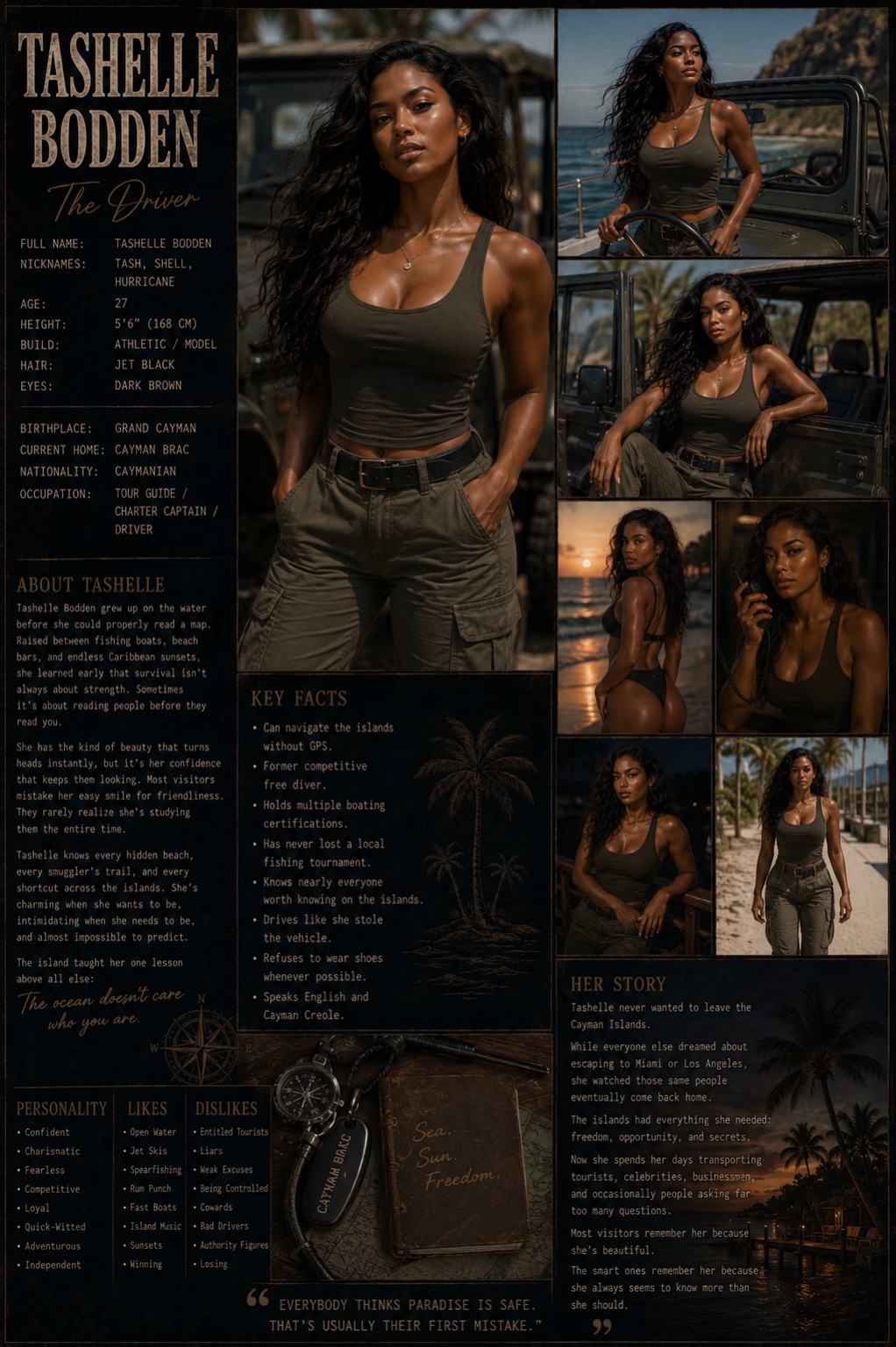 Tashelle Bodden character card
